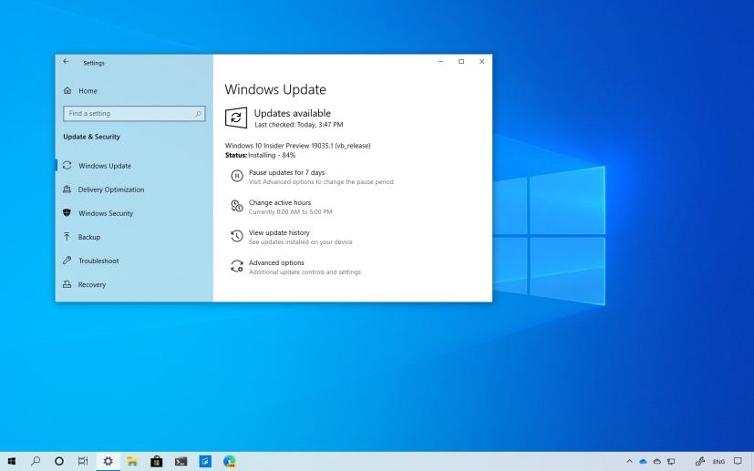 Windows 10 build 19035 download