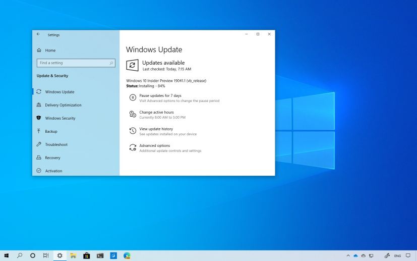 Windows 10 build 19041 download