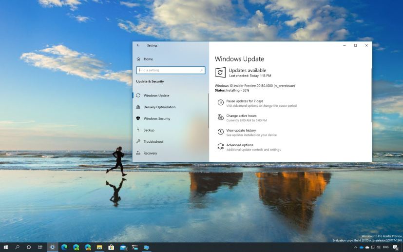 Windows 10 build 20180 download