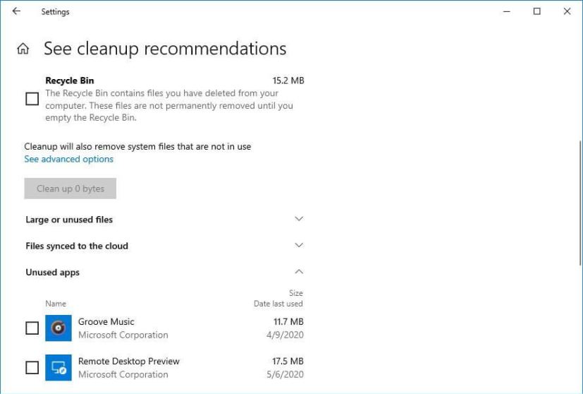 Windows 10 cleanup recommendations