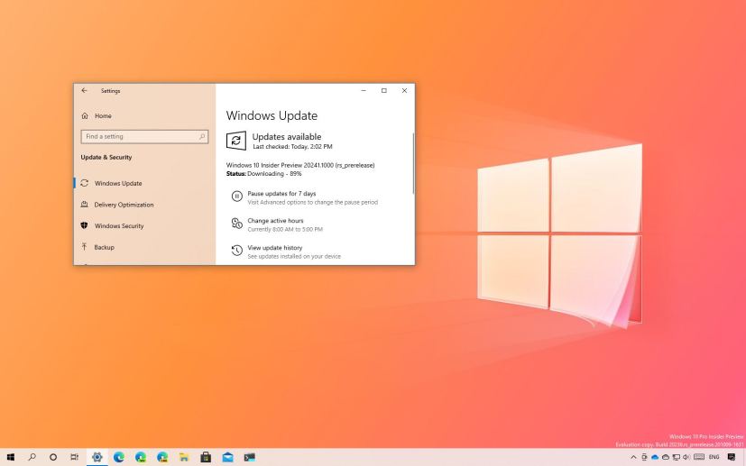 Windows 10 build 20241 download