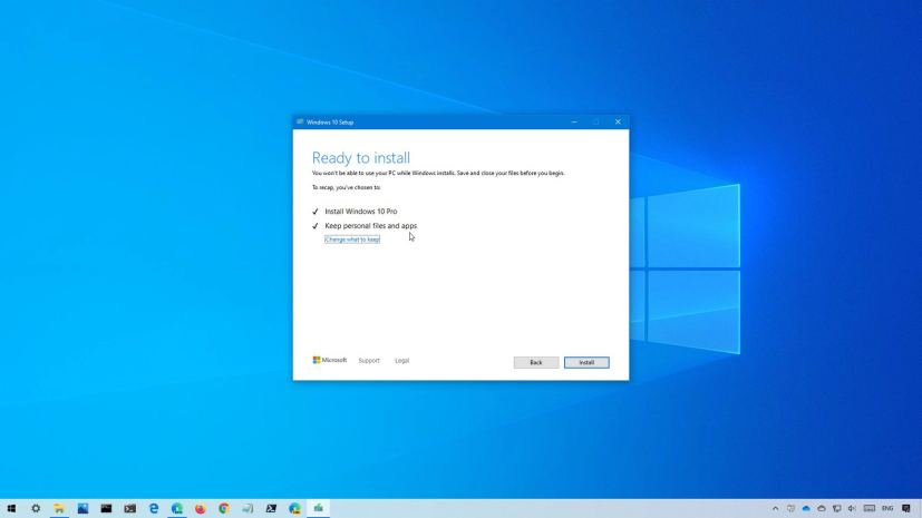 Windows 10 20H2 upgrade with Media Creation Tool