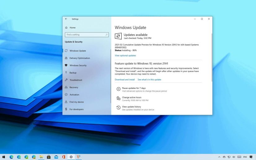 Windows 10 21H1 download