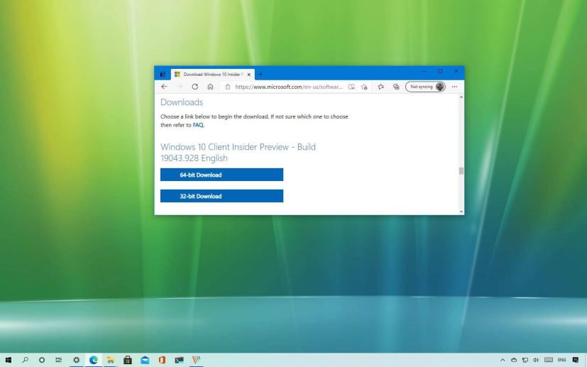 Windows 10 21H1 ISO early download