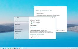 Windows 10 21H1 upgrade options