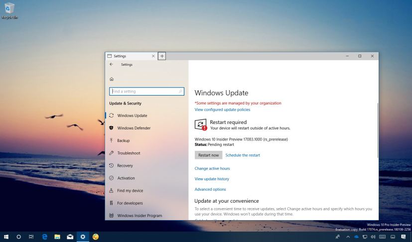 Windows 10 build 17803