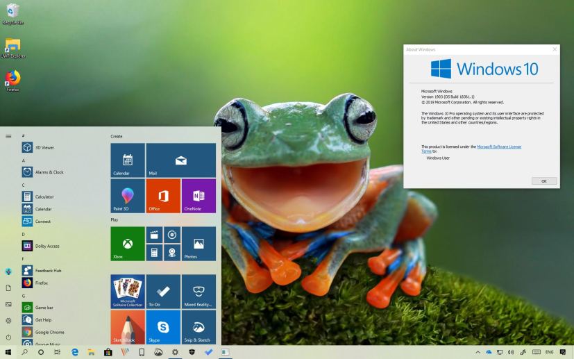 Windows 10 build 18361