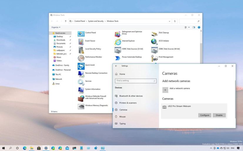 Windows 10 build 21354 new features