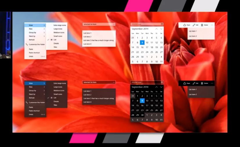 Windows 10 Fluent Design changes