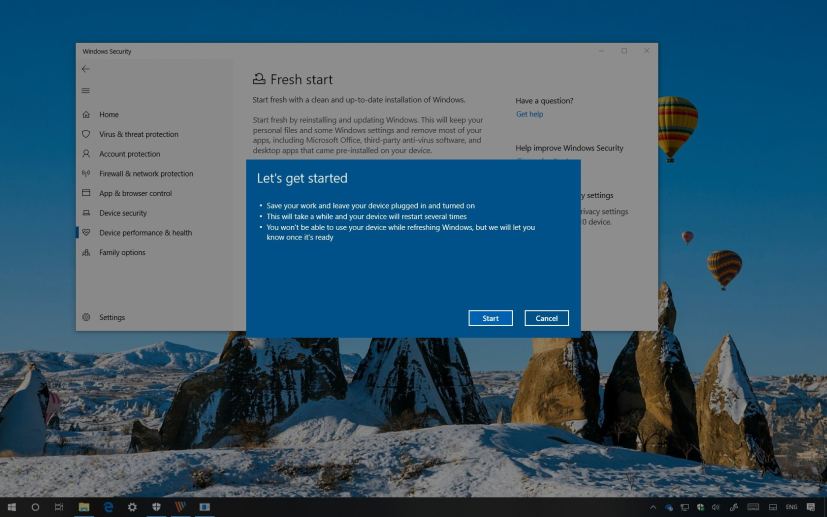 Windows 10 Fresh Start without bloatware