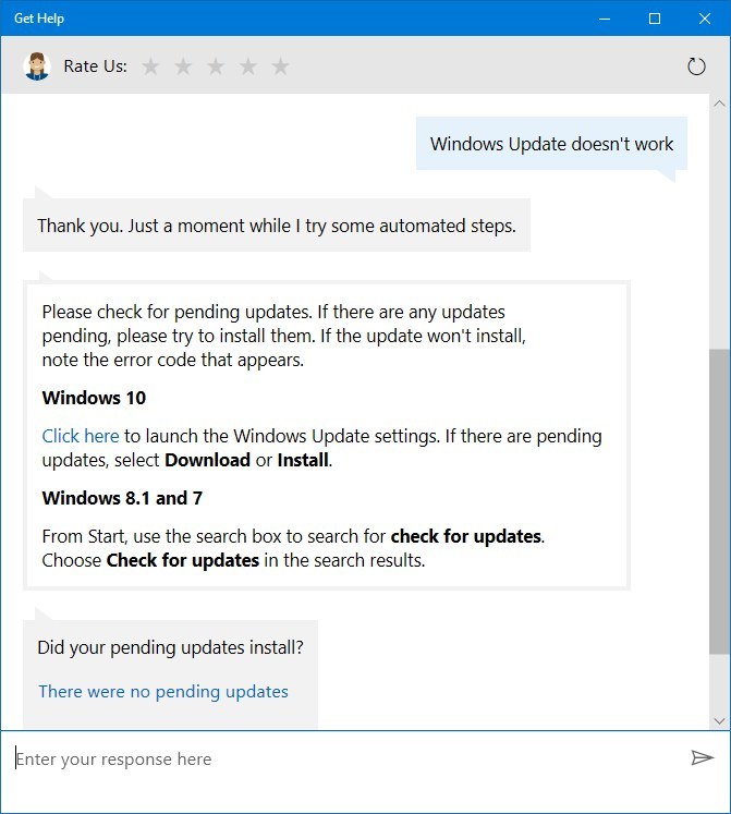 Windows 10 Get Help app