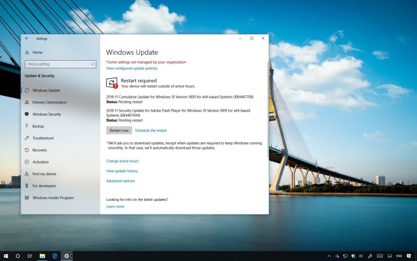 KB4467708 update for Windows 10