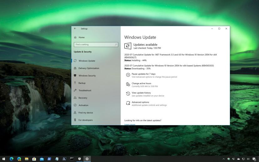 Windows 10 update KB4565503 download