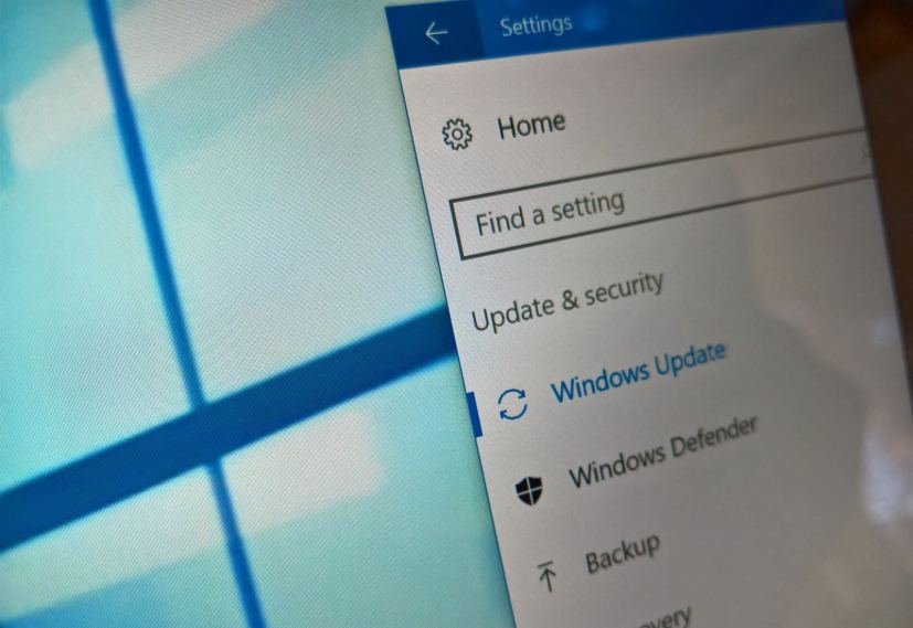 Windows Update settings on Windows 10