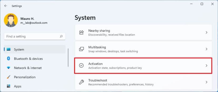 Windows 11 activation