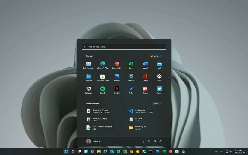 Windows 11 dark theme enabled
