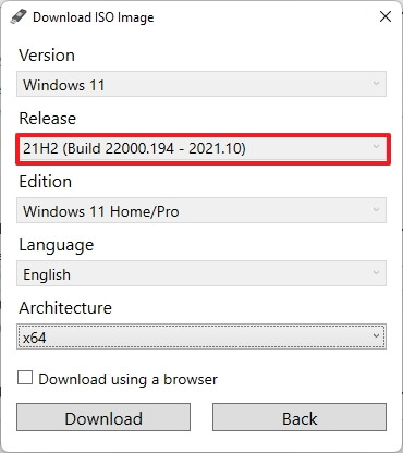 Windows 11 download settings