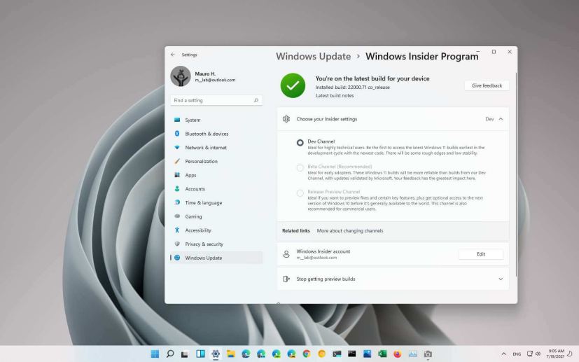 Windows 11 Insider Preview build history