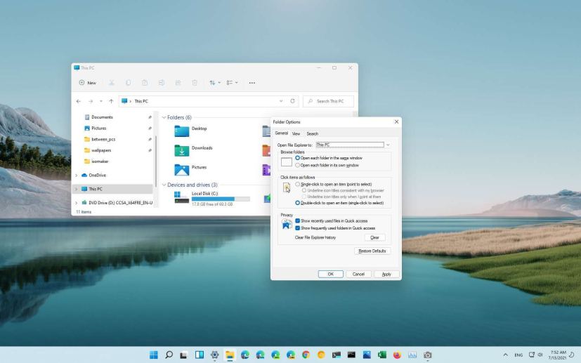 Windows 11 Explorer to This PC