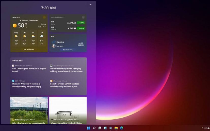 Windows 11 Widgets