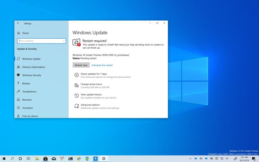 Windows 10 build 18965 download