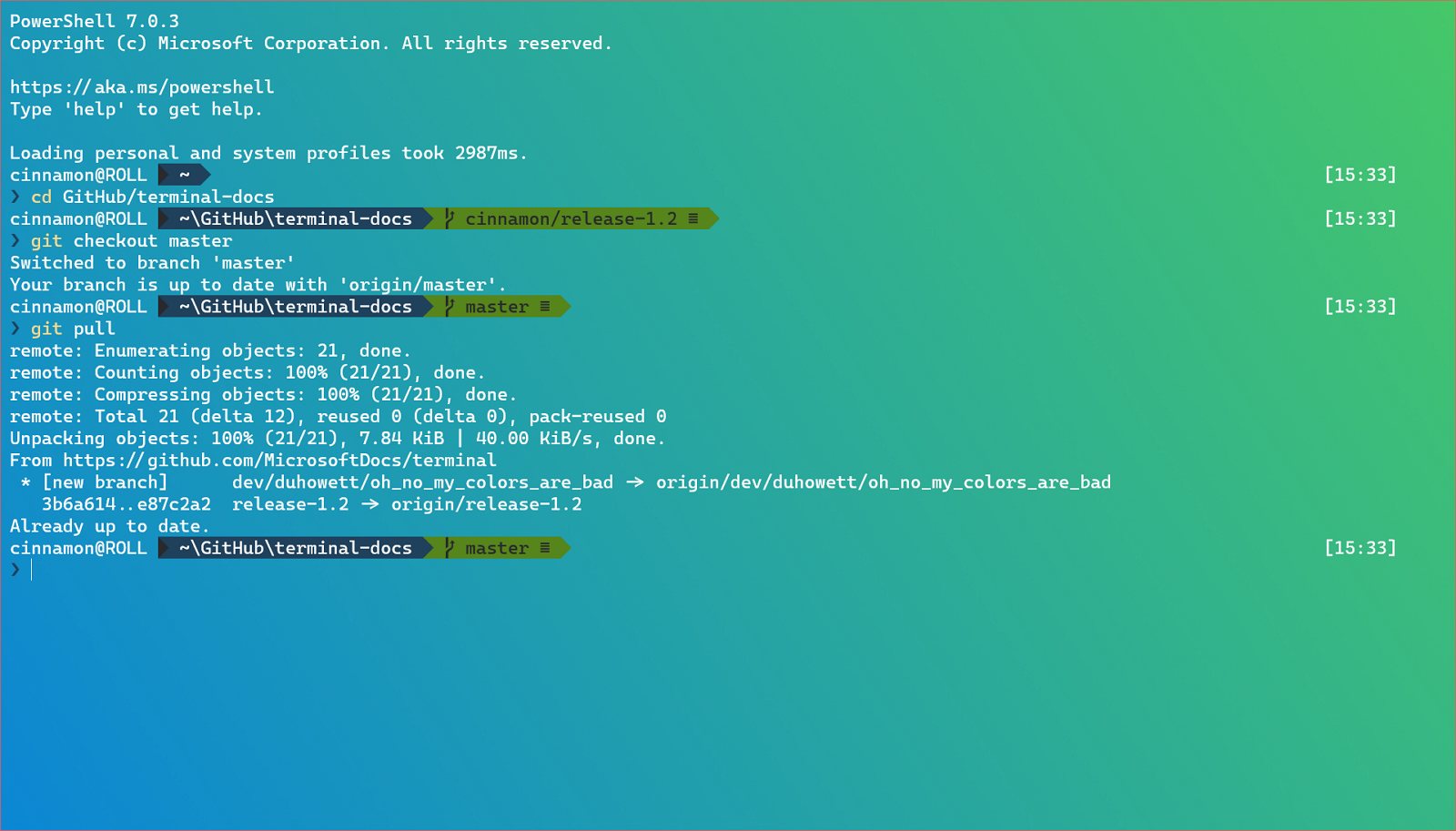 Windows Terminal focus mode (source: Microsoft)