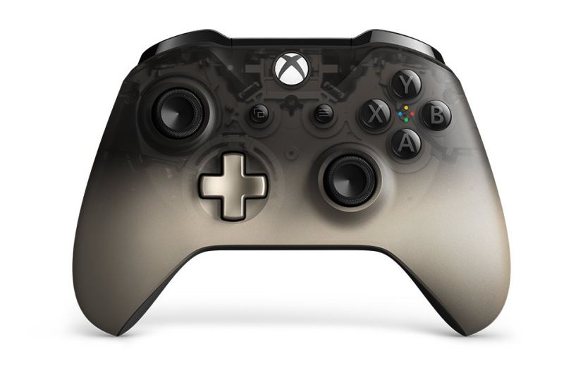 Xbox Phantom Black controller with translucent design 