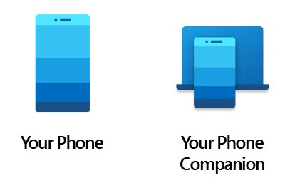 YourPhone new modern icons