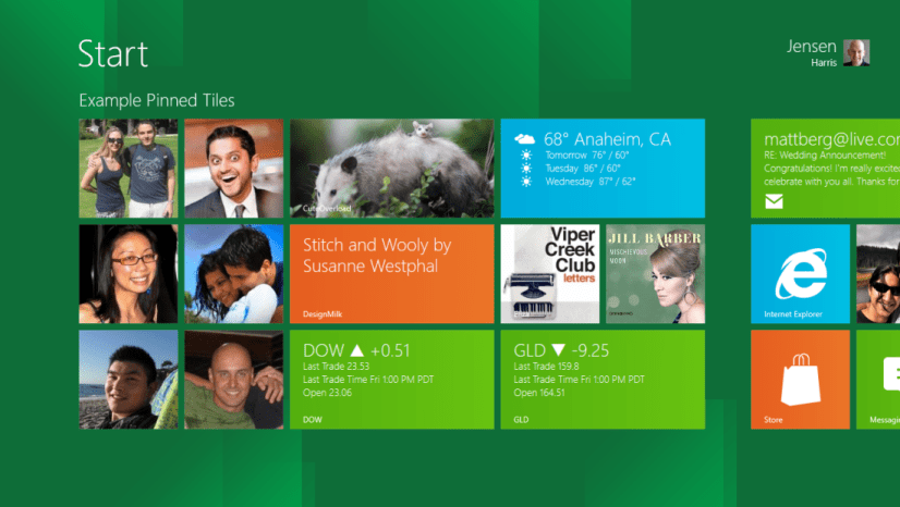 Windows 8 Start screen customized